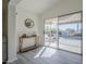 Dining area with sliding doors leading to a pool and backyard at 2930 N 154Th Dr, Goodyear, AZ 85395