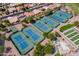 Aerial view of community tennis courts at 2930 N 154Th Dr, Goodyear, AZ 85395