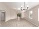 Bright dining area with vinyl flooring, and a ceiling fan at 3663 S Hassett --, Mesa, AZ 85212