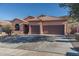 Two-story home with tile roof and two-car garage at 4202 S Cordia Ct, Gold Canyon, AZ 85118