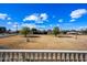 Large backyard with mature trees and expansive views at 424 E Lehi Rd, Mesa, AZ 85203