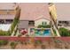 Bird's eye view of home with pool and backyard; in a quiet neighborhood at 4362 E Clifton Ave, Gilbert, AZ 85295