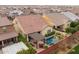 Property has a large backyard, sparkling pool, and pergola at 4362 E Clifton Ave, Gilbert, AZ 85295