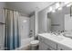 Simple bathroom with a shower/tub combo and vanity at 4362 E Clifton Ave, Gilbert, AZ 85295