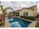 Inviting swimming pool in the backyard with plenty of space for lounging at 4362 E Clifton Ave, Gilbert, AZ 85295