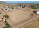 Aerial view showing property boundaries of house and large fenced land at 52615 W Esch Trl, Maricopa, AZ 85139