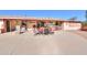 Large backyard with patio, hot tub, and seating area at 52615 W Esch Trl, Maricopa, AZ 85139