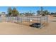 Metal fenced horse corral with water trough at 52615 W Esch Trl, Maricopa, AZ 85139