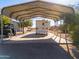 Enclosed RV parking area with extra space at 52615 W Esch Trl, Maricopa, AZ 85139