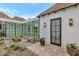 Private courtyard with water feature and landscaping at 6737 E Exeter Blvd, Scottsdale, AZ 85251