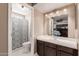 Bathroom with vanity, sink, and shower at 7210 W Pasadena Ave, Glendale, AZ 85303