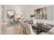 Elegant dining area with dark wood table and stylish chairs at 8134 E Rita Dr, Scottsdale, AZ 85255