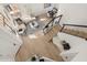 View from above showing light-colored hardwood floors and modern staircase at 8134 E Rita Dr, Scottsdale, AZ 85255