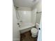 Clean bathroom with tub, toilet and shower at 8625 E Belleview Pl # 1047, Scottsdale, AZ 85257