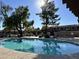 Inviting community pool surrounded by lush landscaping at 8625 E Belleview Pl # 1047, Scottsdale, AZ 85257