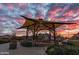 Covered gazebo perfect for relaxing at sunset at 9750 E Radioactive Dr, Mesa, AZ 85212