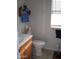 Clean bathroom with toilet, sink, and shower at 10731 W Mission Ln, Sun City, AZ 85351