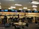 Ten-pin bowling alley with seating for spectators at 10731 W Mission Ln, Sun City, AZ 85351