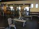 Well-equipped gym with weight machines and free weights at 10731 W Mission Ln, Sun City, AZ 85351