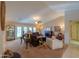 Spacious living room featuring comfortable seating and fireplace at 143 S Los Cielos Ln, Casa Grande, AZ 85194