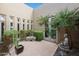 Private courtyard with flagstone, plants, and a Buddha statue at 15234 E Sundown Dr, Fountain Hills, AZ 85268