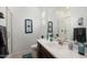 Clean bathroom with a vanity, toilet and walk-in shower at 24211 N 168Th Ln, Surprise, AZ 85387
