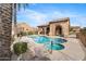 Relaxing community pool and spa area with surrounding landscaping at 2565 S Signal Butte Rd # 35, Mesa, AZ 85209