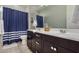 Bathroom with double vanity and nautical accents at 25891 N 104Th Dr, Peoria, AZ 85383