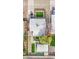 Overhead view of the home, highlighting the unique layout and artificial turf backyard at 2937 E Osborn Rd, Phoenix, AZ 85016