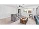 Bright living room featuring light flooring and comfy seating at 6808 E Loma Land Dr, Scottsdale, AZ 85257