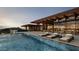 Luxury resort-style pool with patio and lounge chairs at 7436 E Continental Mountain Dr, Cave Creek, AZ 85331