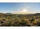 Spectacular desert mountain views and sunset at 7436 E Continental Mountain Dr, Cave Creek, AZ 85331
