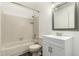 Clean bathroom with shower/tub combo and vanity at 7905 W Thunderbird Rd # 309, Peoria, AZ 85381