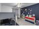 bedroom with bunk bed and space theme at 8219 N 3Rd Ave, Phoenix, AZ 85021