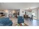 Open dining room with dark wood table and chairs at 8219 N 3Rd Ave, Phoenix, AZ 85021