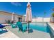 Inviting pool with patio chairs and umbrellas at 8219 N 3Rd Ave, Phoenix, AZ 85021