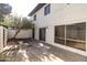 Private backyard with patio and access to the interior at 1051 S Dobson Rd # 165, Mesa, AZ 85202