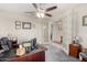 Home office with French doors and view to entryway at 11047 E Tupelo Ave, Mesa, AZ 85212