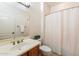 Clean bathroom with shower/tub combo and vanity at 12947 W Chapala Dr, Sun City West, AZ 85375