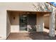 Covered patio with access from sliding glass door at 12947 W Chapala Dr, Sun City West, AZ 85375