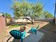 Large backyard with a fire pit and plenty of space for outdoor entertaining at 1325 W 7Th Ave, Mesa, AZ 85202