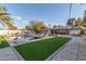 Sparkling pool surrounded by lush landscaping at 1422 W Colter St, Phoenix, AZ 85013