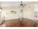 Living room with hardwood floors and high ceilings at 16146 E Gleneagle Dr, Fountain Hills, AZ 85268