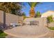 Small patio area with seating for relaxing outdoors at 16813 S 37Th Way, Phoenix, AZ 85048