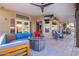 Outdoor patio with seating area and access to backyard at 16813 S 37Th Way, Phoenix, AZ 85048