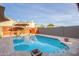 Stunning pool with a spacious patio and backyard views at 16813 S 37Th Way, Phoenix, AZ 85048