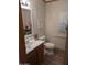 Clean bathroom, featuring a single sink and updated fixtures at 17200 W Bell Rd # 1599, Surprise, AZ 85374