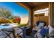 Covered patio with pool, spa, and seating area at 1820 N Bernard --, Mesa, AZ 85207