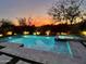 Inviting pool and spa at sunset at 1820 N Bernard --, Mesa, AZ 85207