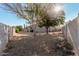 Large backyard with mature trees and block wall at 18354 W Hatcher Rd, Waddell, AZ 85355